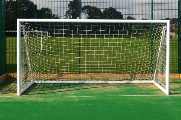Pair of Free-standing 7-a-side mini football goals (3.65m x 1.8m, 12ft x 6ft) - Image 7