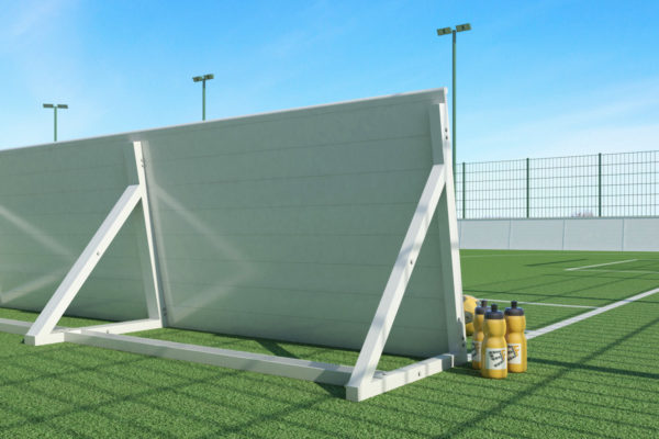 goalfix blind football_rebound boards_rear view close up