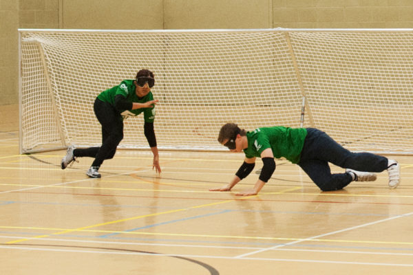 goalfix lightweight goalball goal in action