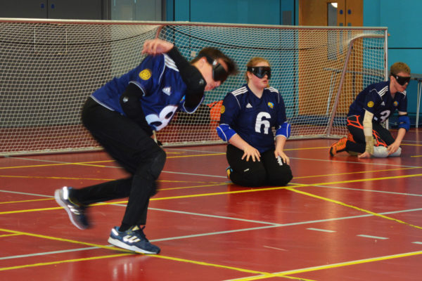 goalfix lightweight goalball goal in action