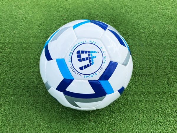 The Goalfix Flyte sound football for use in 5-a-side blind football (B1)