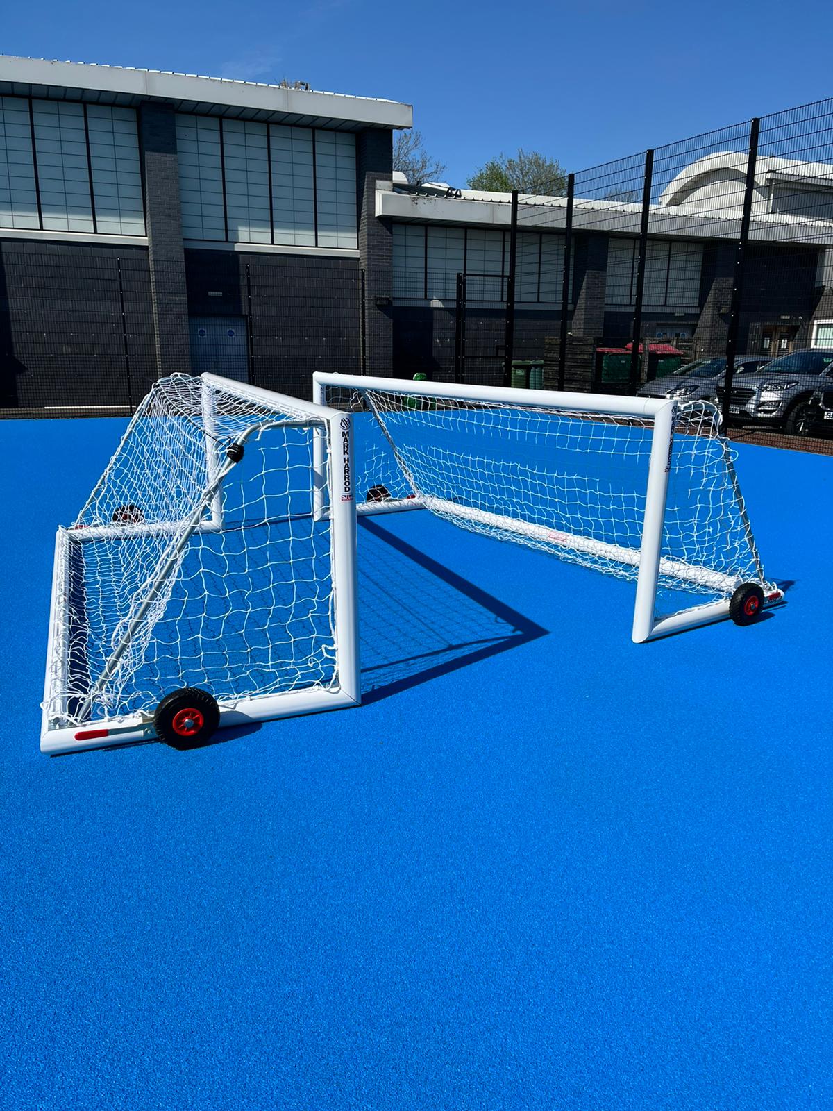 2x Free-standing 5-a-side Football Goals (16ft x 4ft)