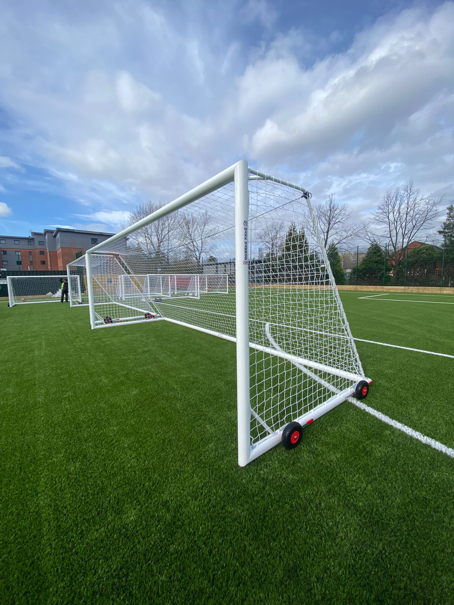 2x Free-standing 11-a-side Full Size Goals - Image 2