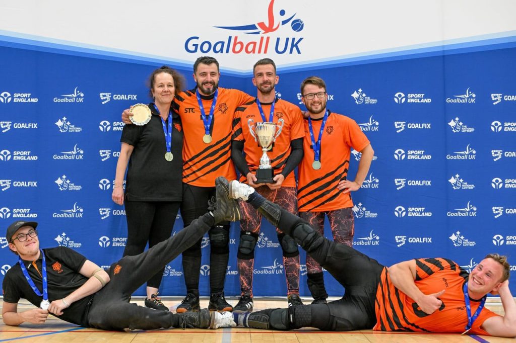 Fen Tigers goalball team, champions of the 2026 Goalfix Cup.